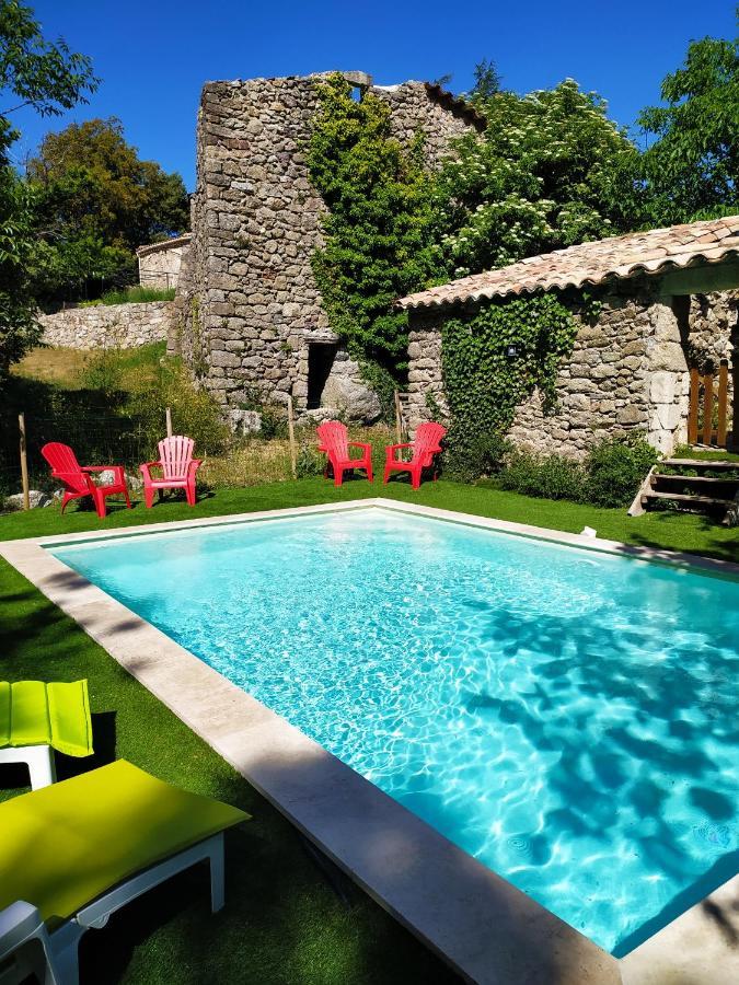 Les Chataigniers Gites Du Mas Haut Saint-Jean-du-Gard Exterior foto